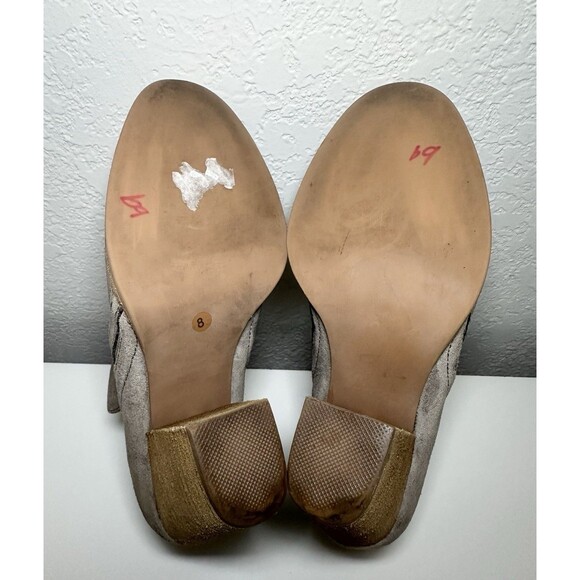 JEFFREY CAMPBELL Women Rosalee Gray Suede Ankle Boots Block Heel Boho Slip On 8 - Picture 13 of 14